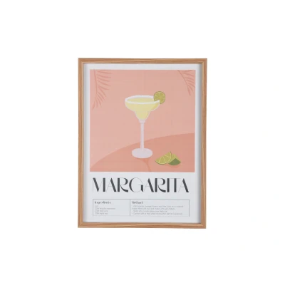 Afbeelding van Present Time Wall Art Margarita Peach orange