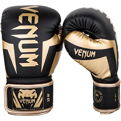 Afbeelding van Venum (kick)bokshandschoenen Elite Zwart/Goud 16oz