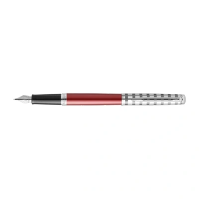 Afbeelding van Waterman Vulpen Hémisphère Deluxe Red Met Palladium Detail