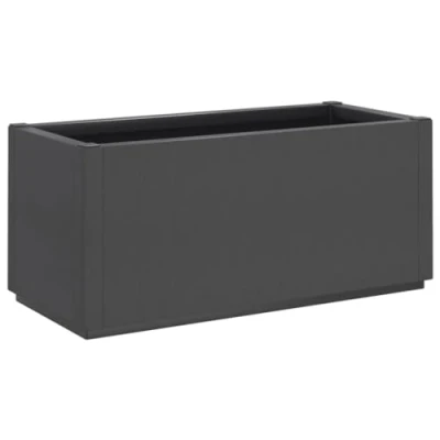 Afbeelding van Plantenbak 80x36x35 cm polypropeen donkergrijs