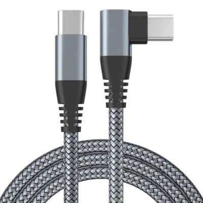 Afbeelding van USB C oplader met haakse connector 60 W snelladen