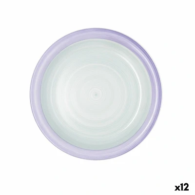 Afbeelding van Eetbord Quid Kaleido Groen Paars Keramisch 27 cm (12 Stuks)