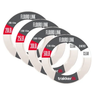 Afbeelding van Trakker Fluoro Link Onderlijnmateriaal 0.50mm/13.60kg (20m) Karper onderlijn materiaal