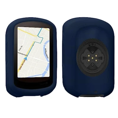 Afbeelding van kwmobile hoes geschikt voor Garmin Edge 840 / 540 Siliconen beschermhoes fietsnavigatie donkerblauw