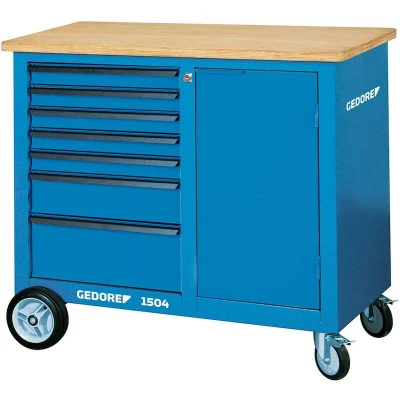 Afbeelding van Gedore 6622830 1504 0511 werkbank op wielen met 7 laden (b x h d) 1100 985 550 mm