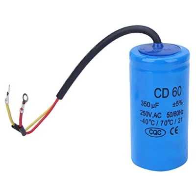 Afbeelding van Condensator CD60, 350 uf 250 V AC, startcondensator, MFD bedrijfscondensator motorcondensator voor koelkast, airconditioning, AC motor