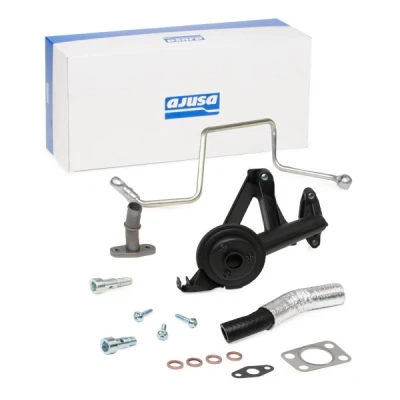 Afbeelding van AJUSA OPK00010 Turbocharger, montageset syringe with oil Met pakkingen montagehandleiding MINI: Hatchback, FORD: FIESTA 6, Focus C Max