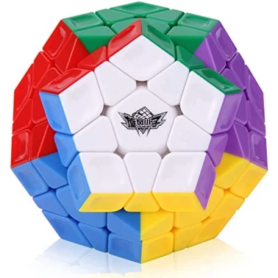 Afbeelding van ROXENDA Dodekaeder magische würfel, Cyclone Boys Pentagon Speed Cube Eenvoudig draaien en glad spel &amp; levendige kleuren, Stickerless