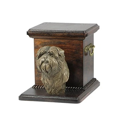 Afbeelding van Elegante urn hond voor Affenpinscher met hondenbuste