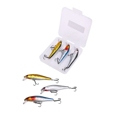 Afbeelding van Fish4All Hardlure Kit Minnow 1 Floating Pluggen Set 8.6cm 9.3g (3 Stuks) Plug