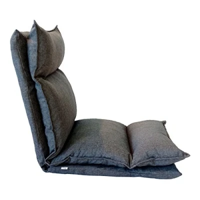Afbeelding van Rebecca Mobili Aarde stoel, hersluitbare meditatiestoel, lichtgrijs, metaal, stof, polyester, woonkamer veranda, afmetingen 70 x 56 cm (h b d), art. RE6193