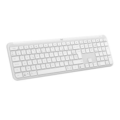 Afbeelding van Logitech Signature Slim K950 Draadloos Toetsenbord Azerty Wit