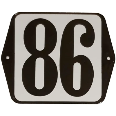 Afbeelding van Huisnummer standaard nummer 86 Warentuin Mix