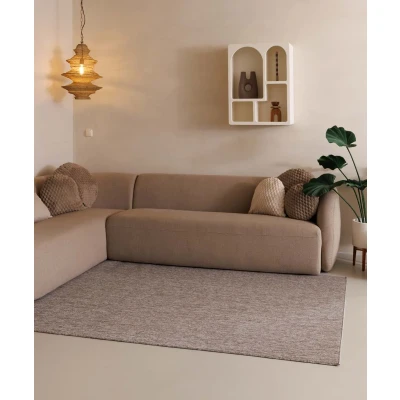 Afbeelding van Laagpolig Tapijt/Vloerkleed Lush Taupe/lichtgrijs 300x400 Cm