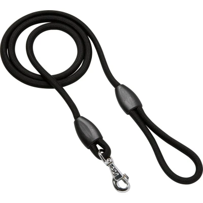 Afbeelding van Adori Looplijn Nylon Rond Zwart Hondenriem 130X1.3 cm