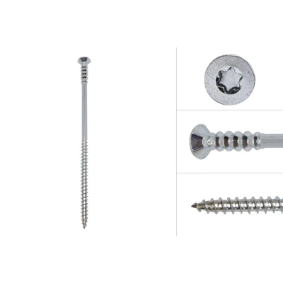 Afbeelding van Wovar Stelschroeven Verzinkt 6 x 145 mm Torx 25 Doos 100 stuks