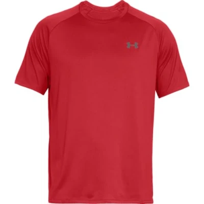 Afbeelding van Under Armour UA TECH 2.0 SS TEE Tshirt basic, Heren, Maat: Medium, Red/graphite