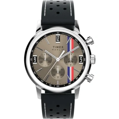 Afbeelding van Timex Marlin TW2W98900 Horloge Leer Zwart Ø 40 mm