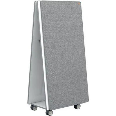 Afbeelding van Nobo Move &amp; Meet mobiel systeem, 2 whiteboard en memoboard panelen, 90 x 180 cm
