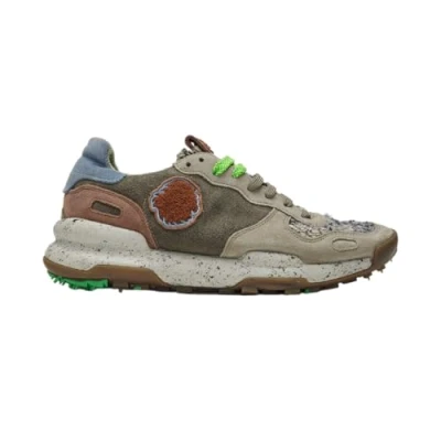 Afbeelding van Satorisan Chacrona Suede Casual Sneakers Unisex Vintage Leer Kleur Gravel Maat 40