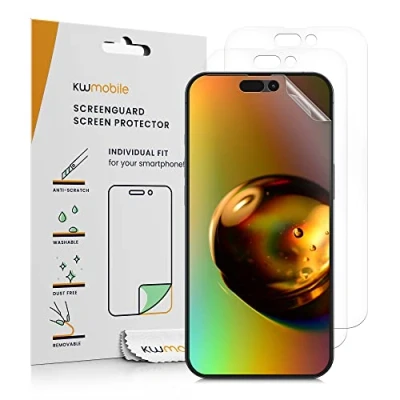 Afbeelding van kwmobile 3x screenprotectors geschikt voor Apple iPhone 14 Pro Max beschermende folie smartphone