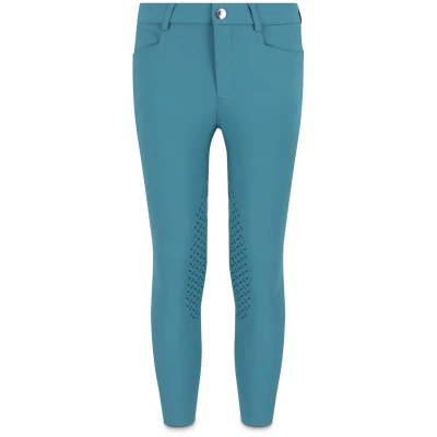 Afbeelding van Kentucky Horsewear Rijbroek Miami City Paardrijbroek meisje Smaragd Kniegrip Ademend Maat 150 Voor Ruiters