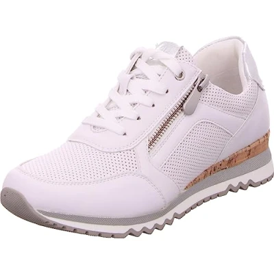 Afbeelding van Marco Tozzi Sneakers laag white, Dames, Maat: 36, White Hoogwaardig imitatieleer