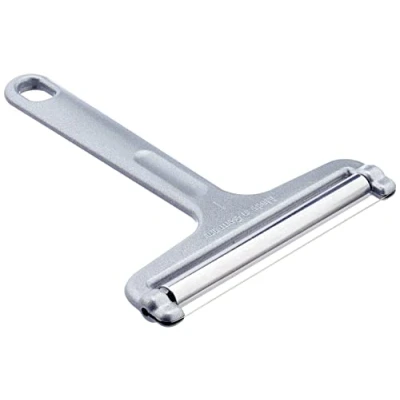 Afbeelding van Kaassnijder, retro verpakking, aluminium/roestvrij staal, 13.9 x 10.9 1 cm, rolsnede, zilver