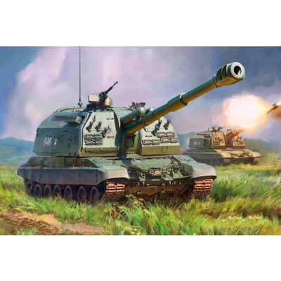 Afbeelding van Zvezda Msta Self Propelled Howitzer (Zve3630) modelbouwsets, hobbybouwspeelgoed voor kinderen, modelverf en accessoires