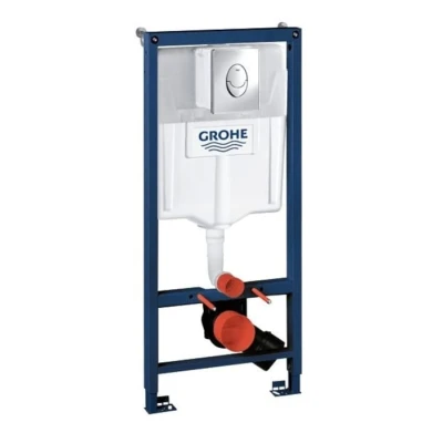 Afbeelding van Grohe Rapid SL wc element 3 in 1 set met bedieningsplaat Chroom