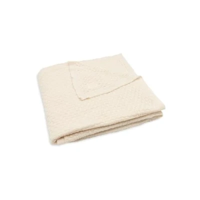 Afbeelding van Jollein Deken Ledikant 100x150cm Weave Knit Merino wool Oatmeal