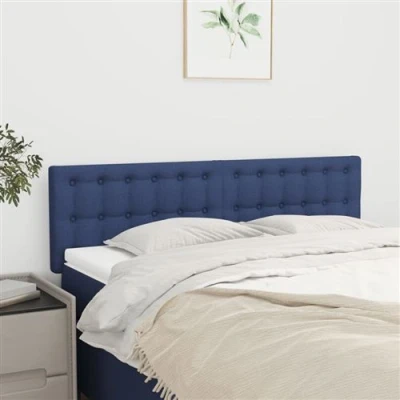Afbeelding van Hoofdborden 2 st 72x5x78/88 cm stof blauw