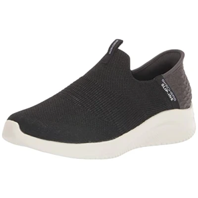 Afbeelding van Skechers Ultra Flex 3.0 Smooth Step Sneakers voor dames, zwart.