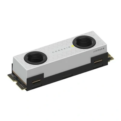 Image de CORSAIR MP600 PRO XT Hydro X Edition SSD chiffré 2 To interne M.2 2280 PCIe 4.0 x4 (NVMe) AES 256 bits dissipateur de chaleur intégré blanc