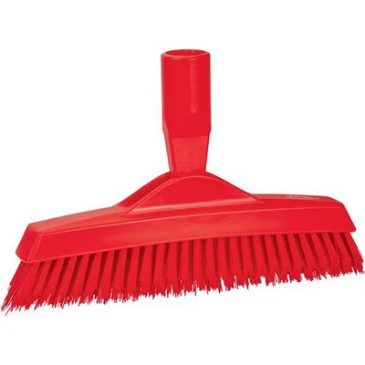 Afbeelding van Vikan Bezems En Vegers Extra Harde Voegenborstel Met Flexibele Nek In V vorm Polyester Vezels 225x35x90mm Vezellengte Ca. 40mm Rood