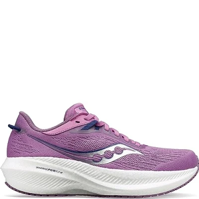 Afbeelding van Saucony Triumph 21 Hardloopschoenen neutraal, Dames, Maat: 39, Grape/indigo Textiel/ synthetisch