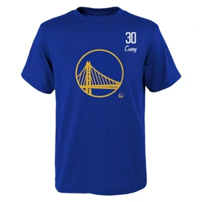 Afbeelding van NBA Golden State Warriors Stephen Curry Distressed Player T shirt, Blauw