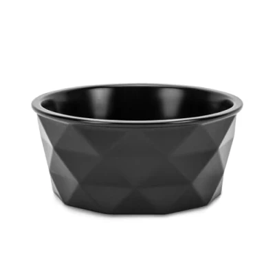 Afbeelding van lionto Keramische kom met antislip siliconen bodem, 1900 ml, robuust en geurloos materiaal, gemakkelijk te reinigen, ergonomisch design, voor honden katten, zwart