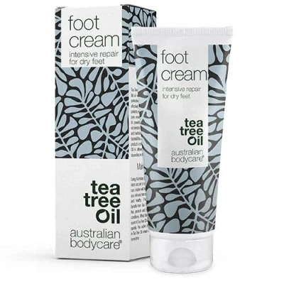 Afbeelding van Australian Bodycare Voetcrème, 100 ml, verwijderaar voor harde huid mannen en vrouwen, behandeling tegen zeer droge voeten met 10% ureum, voetverzorging zweet theeboomolie