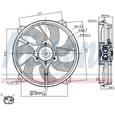 Afbeelding van Nissens Ventilatorwiel motorkoeling 85606