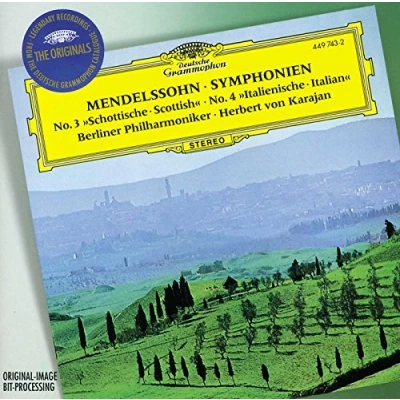Afbeelding van Berliner Philharmoniker, Herbert Von Karajan Mendelssohn: Symphony Nos. 3 &amp; 4 (CD)