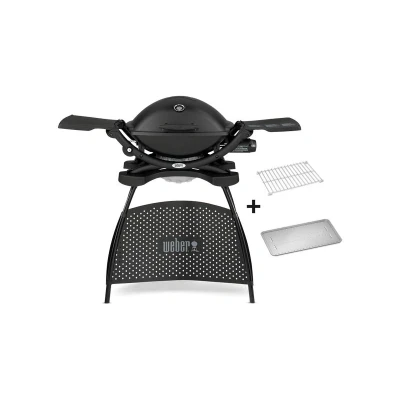 Afbeelding van Weber Q 2200 met stand Zwart