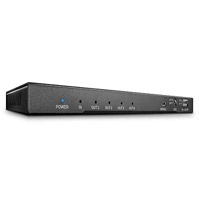 Image de Lindy 4 Port HDMI 2.0 18G Splitter with Audio Répartiteur vidéo/audio x de bureau
