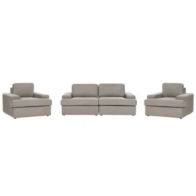 Afbeelding van Beliani ALLA Bankenset 5 zits Taupe Polyester