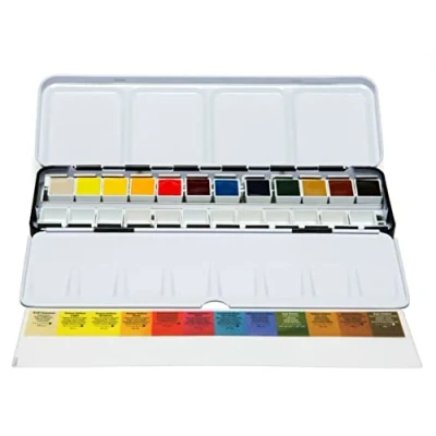 Afbeelding van Daniel Smith Watercolour Half Pan Box with 12 Pans Waterverf Professionele Kwaliteit Kleuren