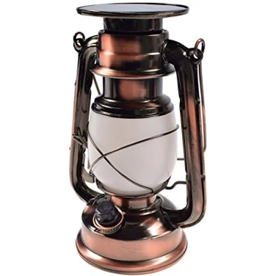 Afbeelding van Led campinglantaarn &quot;CT CL Copper Solar&quot; warmwit