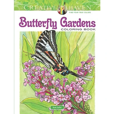 Afbeelding van Creative Haven Butterfly Gardens Coloring Book