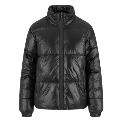 Afbeelding van Urban Classics Shiny Winterjas, Dames, Maat: Large, Black