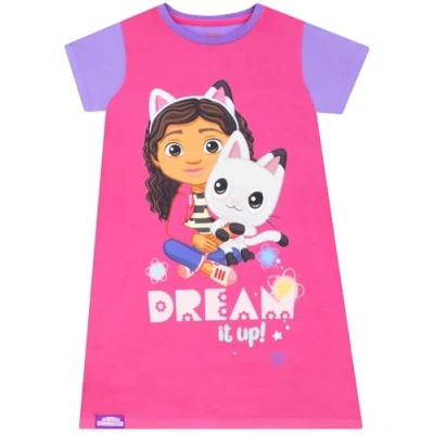 Afbeelding van DreamWorks Gabbys Dollhouse nachthemd voor meisjes, Roze