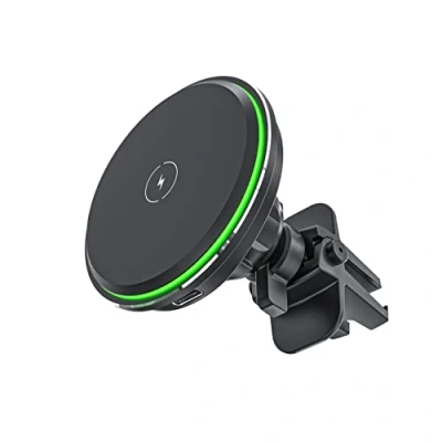 Afbeelding van tigratigro 15 W telefoonhouder auto inductie, MagSafe oplader telefoon magnetische draadloze voor iPhone 14 13 12 Pro Max